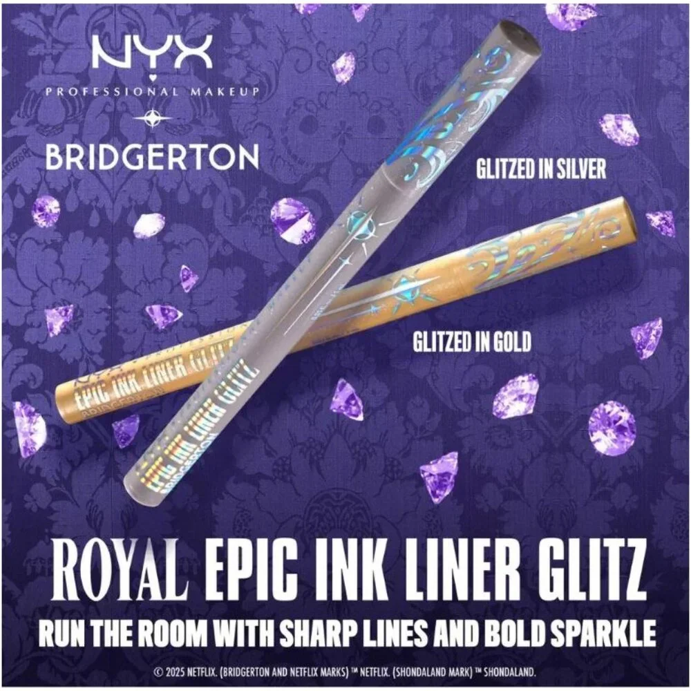 NYX Professional Makeup Bridgerton Waterproof Metallic Eyeliner Set Of 2
